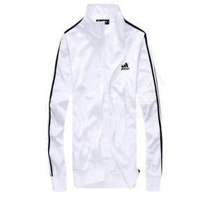 Conjunto Deportivo de Primavera para Hombre, Talla Grande, Ropa Deportiva Activa, Cierre Completo, Cálido, Transpirable, Informal, de Poliéster/Algodón Ligero - Product Image 3