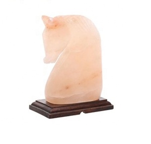 Lámpara de Sal del Himalaya con Forma de Boca de Caballo, Material Orgánico Tallado con Tacto Real para Decoración, Empaque de Alta Calidad - Sian Enterprises - Product Image 3