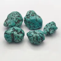 Grosir Kualitas Bagus Turquoise Tumblle Batu Permata Longgar Alami Kasar