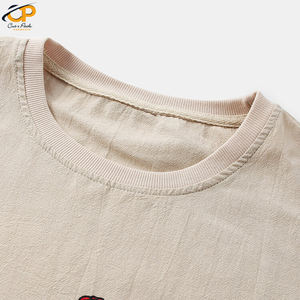 Camiseta deportiva de poliéster y algodón para hombre, camiseta de secado rápido para gimnasio, Fitness, talla grande, de la mejor calidad, venta al por mayor, 2022 - Product Image 4