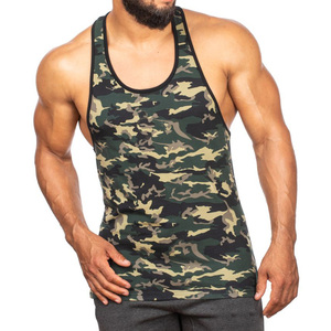 Men's <b>High</b> Quality Trendy Knitted Gym Tank <b>Top</b> Breathable Sublimation Camo Sports Apparel for Workout Casual <b>Lace</b> Comfortable - Product Image 5