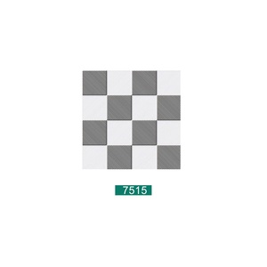 Azulejos de porcelana de decoración de diseño cuadrado de color blanco y gris 40x40cm - Product Image 1