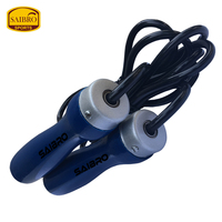 Corde à sauter de haute qualité en cuir de vachette 3M, poignée en bois massif, corde lestée intelligente pour enfants, 9 pieds, personnalisable, entraînement de fitness en salle de sport
