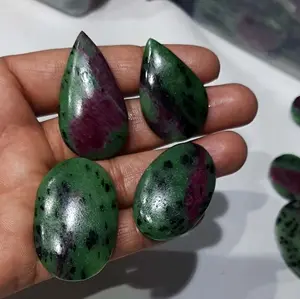 Super Looking Multi Shape &Size Ruby Ziosite Cabochon Stone Top Color Smooth Loose Gems For Jewelery Making Natural Gemstone