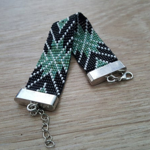 Bracelet artisanal en perles Miyuki, source de bonheur - Product Image 1