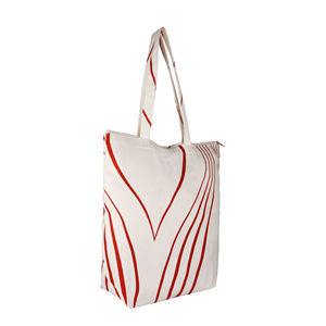 Bolsas de mano de algodón cruzadas con asa de cuerda ecológica con logotipo personalizado de alta calidad con logotipo impreso personalizado - Product Image 2