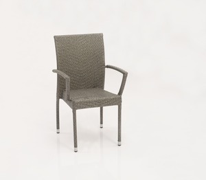 Mini table de jardin en rotin et carcasse en aluminium à la mode moderne Ensemble de chaises pour mobilier d'extérieur d'hôtel - Product Image 4