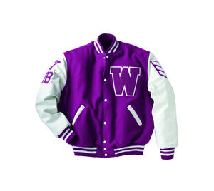 Veste universitaire personnalisée OEM pour hommes Manteau en toile de grande taille avec patchs de broderie Street Style Baseball High Street Winter Use - Product Image 2