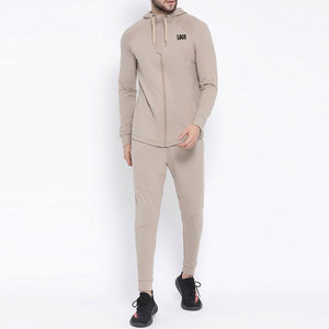 Wholesale Men's Fashion Top Quality Zip <b>Up</b> Hoodie With Matching Trousers Tracksuits set - Product Image 4
