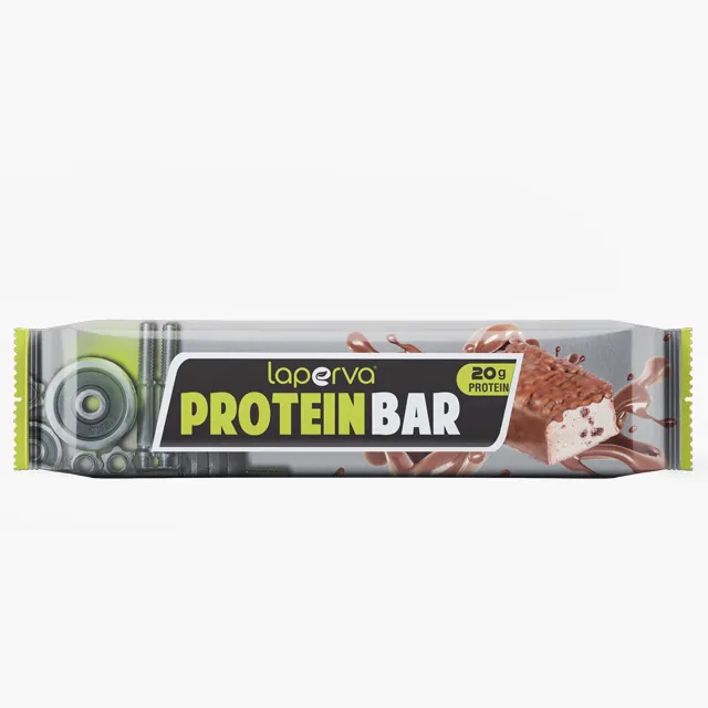 100% yüksek kaliteli protein bar saf protein çikolata gevrek bar için gıda takviyesi keto diyet tarafından Laperva - 24 adet kutu başına