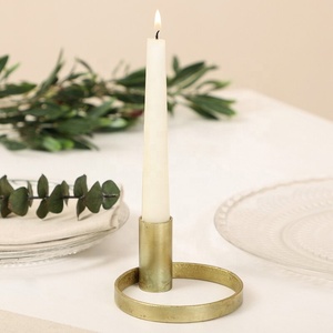 Candelabro chapado en oro antiguo de alta calidad hecho a mano nuevo diseño candelabro elegante soporte de vela de acabado de lujo - Product Image 2