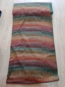 Tela de mezcla de seda de algodón natural al por mayor, diseño tejido a mano, materia prima multiusos para prendas de vestir, accesorios de decoración del hogar - Product Image 3