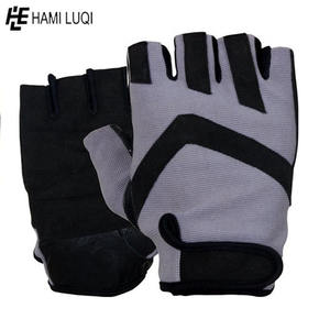 Guantes de levantamiento de pesas para Fitness, manoplas de entrenamiento cruzado, soporte de muñeca, para gimnasio, antideslizantes, con relleno de silicona de Palma, venta al por mayor - Product Image 5