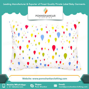 <b>Baby</b> Cloth <b>Pillow</b> Cover Organic Soft Infant <b>Sleep</b> <b>Baby</b> <b>Pillow</b> Cover at Wholesale Price - Product Image 5