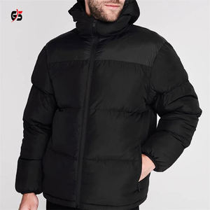 Veste d'hiver pour hommes, vêtement avec Double fermeture éclair, coupe-vent, Logo personnalisé OEM, manches longues, 100% Polyester - Product Image 5