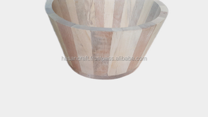 Juego de Tazones para Servir de Madera Natural 100% Clásica, Hechos a Mano, Modernos, Desechables, para Cocina, Hogar, Hotel, Restaurante, Frutas, Ensaladas, Fiestas - Product Image 2