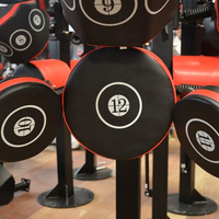 Support de cible de boxe réglable 2025 avec logo personnalisé, équipement d'entraînement de kickboxing et de muay-thaï