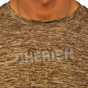 Camiseta de entrenamiento de cuello redondo de secado rápido para hombre, Camiseta ajustada de gimnasio para hombre - Product Image 3