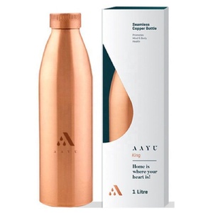 เครื่องดื่มขวดน้ําทองแดงดีไซน์เรียบง่ายและหรูหรา ทองแดงบริสุทธิ์มีจําหน่ายในราคาที่ดีที่สุด ดีต่อสุขภาพสําหรับการขาย - Product Image 4