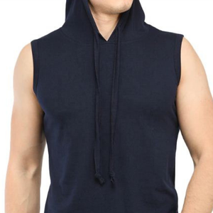 Nouveaux sweats à capuche personnalisés pour hommes, coupe ajustée, en molleton uni, manches régulières, pour la salle de sport, automne - Product Image 2