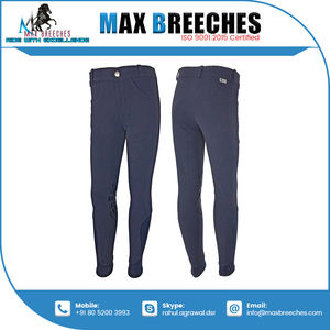 Cómodos pantalones de montar a caballo Jodhpurs con logotipo personalizado para mujer con impresión de silicona a la venta productos para caballos - Product Image 6