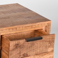 Meuble TV Lazo en bois massif, style industriel moderne, fait main, finition personnalisée pour appartement, salon, salle à manger, entrée, hôtel, chambre à coucher