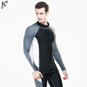 Men's Quick Dry Long Sleeve Rash Guard <b>Swim</b> <b>Shirt</b> with UV Protection - Product Image 5