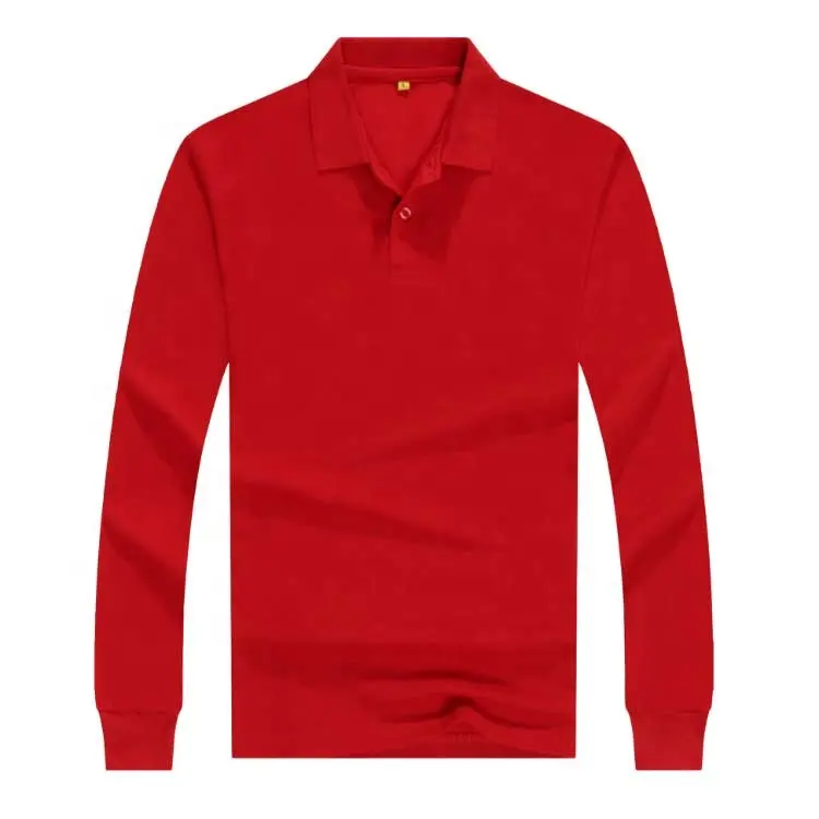 Classic Mesh Polo Shirt Design Polo Shirt Long Sleeve Men Polo Shirt For Customized Color