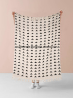 Offre spéciale, doux et confortable, indien, fait à la main, 100% coton, bloc, imprimé, décoratif pour la maison, tissu de boue africain, couverture tissée