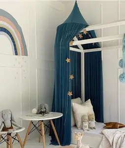 Bebek gölgelik yuvarlak cibinlik erkek kız prenses yatak beşik netleştirme çocuk odası dekorasyon için