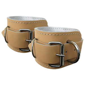 Correas de Tobillo de Cuero y Algodón con Logotipo Personalizado para Gimnasio, Levantamiento de Pesas, Deportes, Ejercicios con Máquinas de Cable - Product Image 2