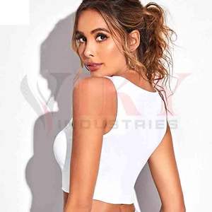 Soutien-gorge de sport personnalisé logo vêtements décontractés dans différents styles et séchage rapide et votre propre haut court réversible pour femmes par Viky induct - Product Image 2