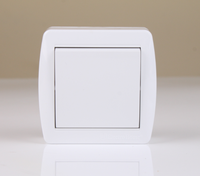 Offre Spéciale 1 gang blanc ABS plastique interrupteur mural 16A lumière d'alimentation électrique 220V IP22 monté en Surface pour un usage domestique EU/UK/US Standard