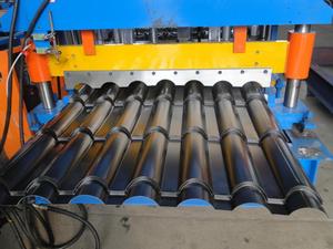 Metocopo 골판지 루핑 시트 성형 기계 알루미늄 metocopo 지붕 타일 만드는 기계 - Product Image 4