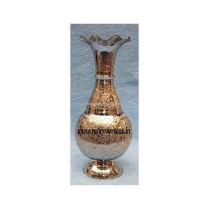 Gran oferta maceta decorativa de latón hecha a mano con trabajo grabado para centro de mesa de oficina - Product Image 1