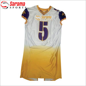 Nouvel uniforme de football américain, design en twill, polyester pour adultes, sublimation, vêtements pour jeunes - Product Image 1
