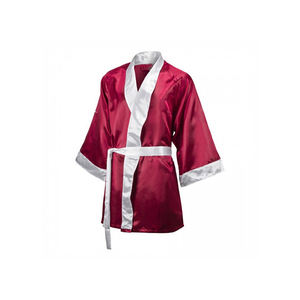 เสื้อคลุมชกมวยเตะสําหรับผู้ชายออกแบบเอง ชุดชกมวยออกแบบตามต้องการสูงผลิตในปากีสถานพร้อมการปรับแต่งเต็มรูปแบบ - Product Image 5