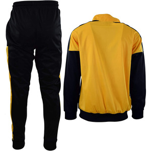 High Quality Wholesale Men And Women Color Block Gym Wear Training Zipper Tracksuits Set - Product Image 4