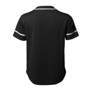 Camiseta Deportiva PIHA SPORTS para Hombre, con Logotipo Personalizado, Estampado en Serigrafía, Cuello en V, Diseño de Rayas de Béisbol, Abierta, de Poliéster/Algodón para Verano - Product Image 2