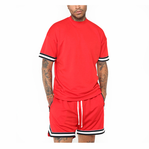 Ensemble d'été pour hommes, couleurs tendance, style haut de gamme, vêtements de sport personnalisés, coton léger, polaire, coupe-vent, respirant, séchage rapide - Product Image 5