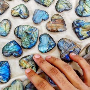 Labradorite Macrame Crystal Sandals Large Hole Gemstone Beads Labradorite <b>Bottle</b> Trending Gemstones Crystal Pendulum Gemstone - Product Image 5