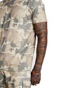 ชุดเสื้อยืดและกางเกงขาสั้นลายพรางสำหรับผู้ชาย,ชุดสองชิ้นสำหรับฤดูร้อน - Product Image 4