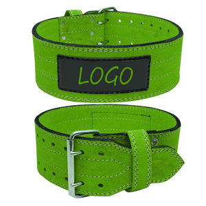 Ceintures de musculation de haute qualité, réglables, en métal, personnalisées, à la mode, en cuir véritable, pour la musculation - Product Image 2