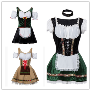 Conjunto de disfraces de Halloween para mujer, pantalones cortos Lederhosen para fiesta y Festival de cerveza, Pakistán - Product Image 5