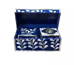 Modern Mubkhar Box Incense Burner Sets Pink Color Used for Modern Jars Accessories <b>Wooden</b> & Resin Square Shaped Decorative Boxes - Product Image 2