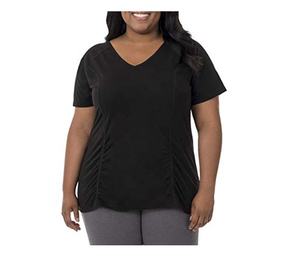 Camiseta de manga corta informal ecológica de algodón orgánico transpirable de talla grande para mujer con diseño personalizable - Product Image 5