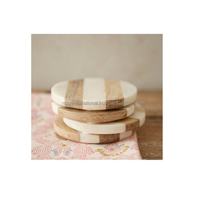 Grey <b>Agate</b> Marble Round Classic Eco-Friendly Mats & Pads 100mm Diameter - Product Image 2