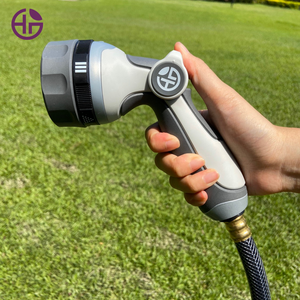 Thumb Control Garden Sprayer 5-Pattern Garden Water Gun Hose Nozzle