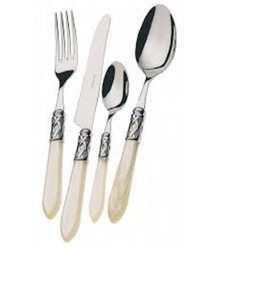 Top quality Stainless Steel Flatware Silverware Set with Pearled Edge at lowest price - Product Image 1