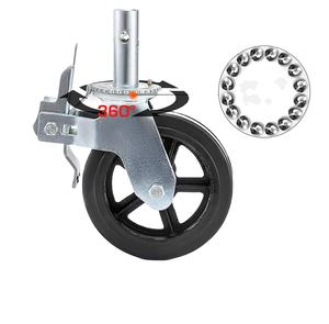 ล้อลูกล้อหมุนก้านยางหมุน360องศา Rolling Tower นั่งร้านล้อ8X2นิ้วพร้อมล็อคคู่แบ่ง - Product Image 1